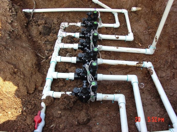 Neat and simple irrigation system installment